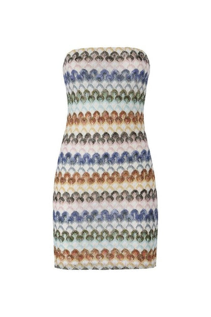 Bustier mini dress with lace motif — packshot