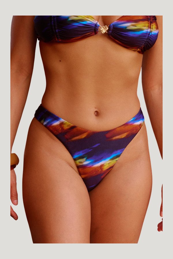 Buzios Bikini Bottom in Tempo — model side