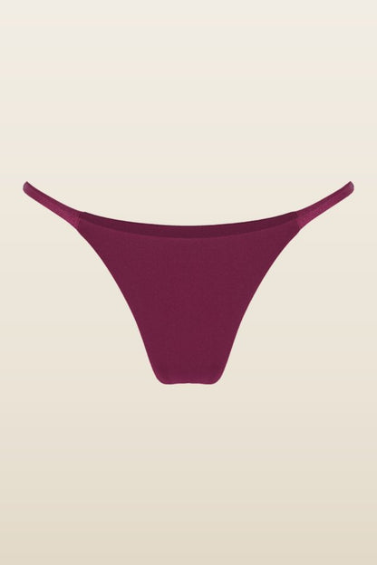 Petal Sheen String Bikini Bottom — model back