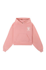 California Emblem Soft Cropped Hoodie - Carnation/White — packshot