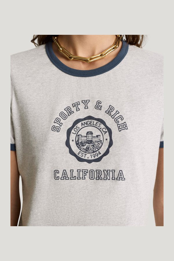 California Emblem Soft Ringer Tee — model side