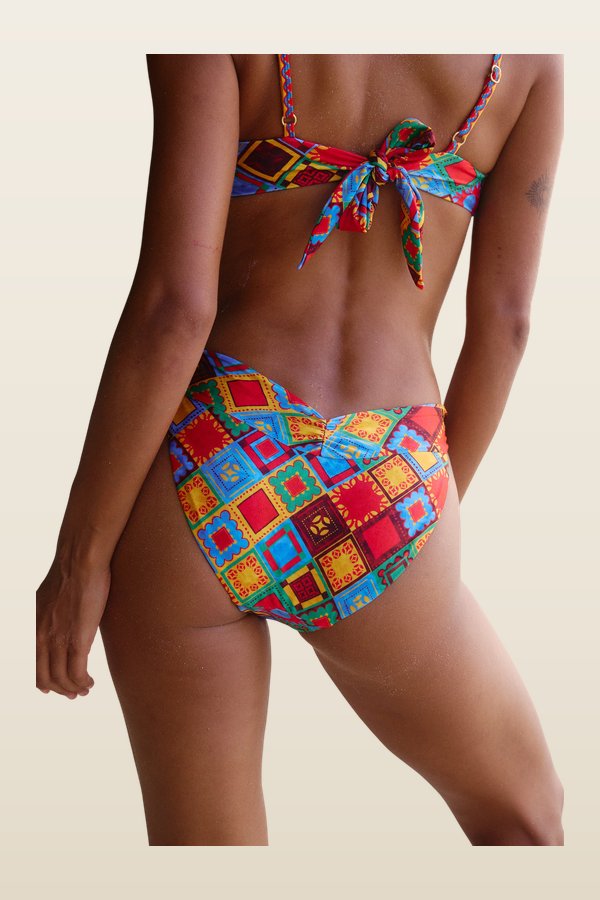 Cannes Bikini Bottom in Azania — model back