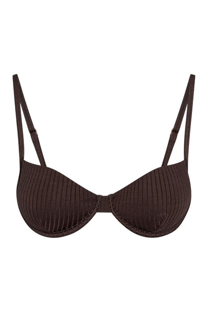 Capri Top - Espresso Wide Rib — packshot