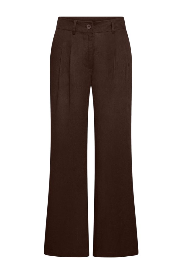 Casablanca Pants - Espresso Linen — packshot