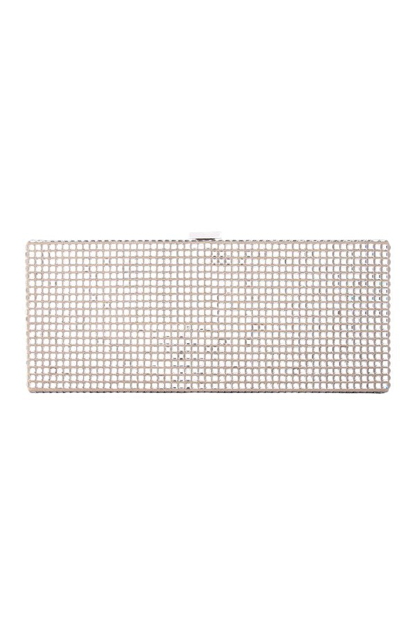 Cassie In Silver Crystal And Beige Suede — packshot