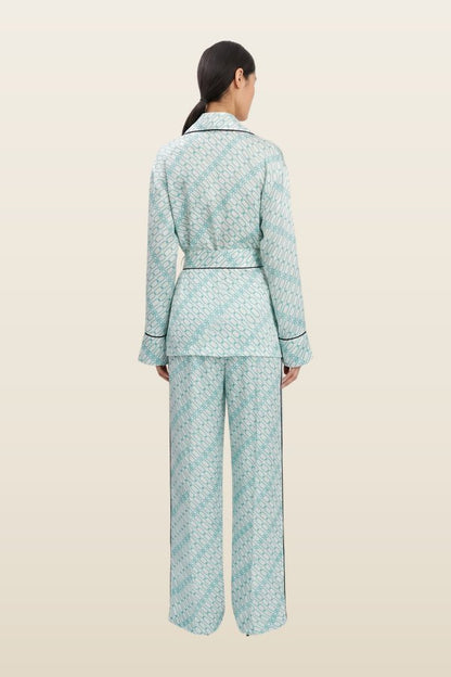 Cecilia Trouser In Portofino Print — model back