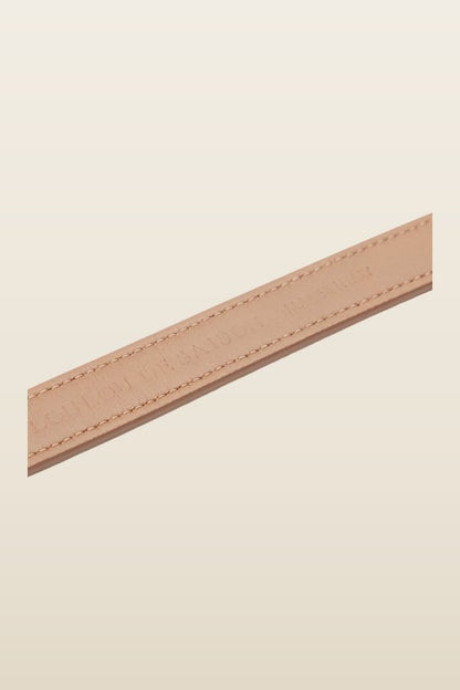CHARLOTTE Deer print pony-effect leather belt — model back