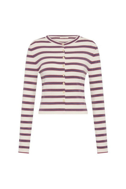 Cinta Cardigan Vintage Breton Stripe Micro — packshot