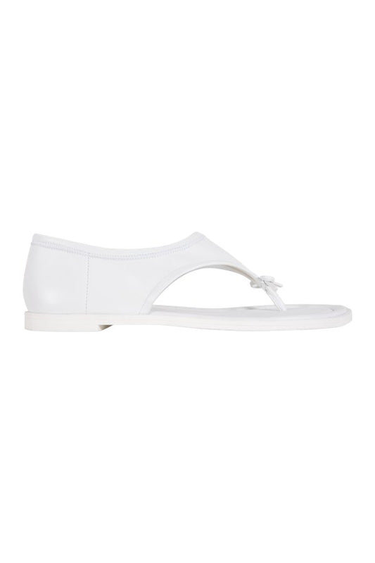 Clark Sandal In White Nappa — packshot
