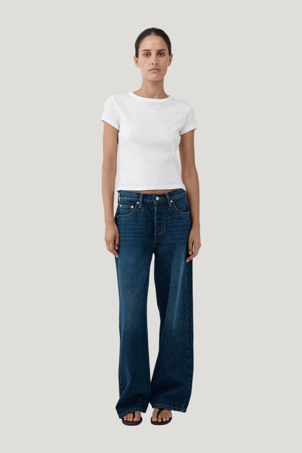 Classic Mid Rise Jeans — model front