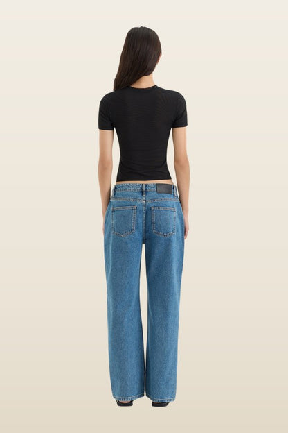 Classic Straight Leg Jean — model back