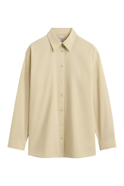 Classic tumbled shirt peanut — packshot