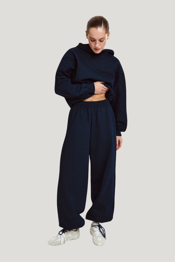 Clubhouse Fleece Banana Pants — model front