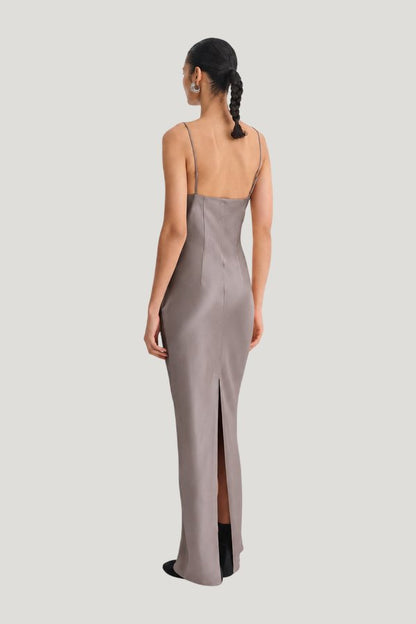 Coeus - Maxi dress - Clay — model side