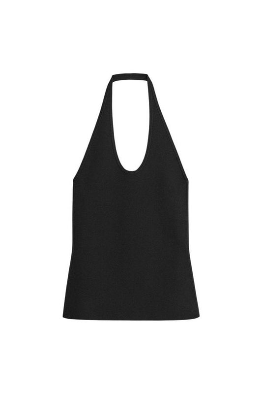 Compact knit halter top — packshot