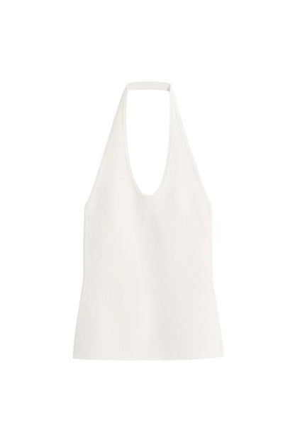 Compact knit halter top optic — packshot