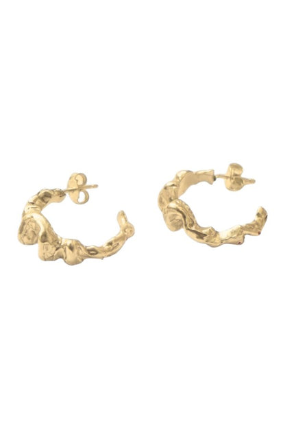 Continu Earrings Gold — packshot