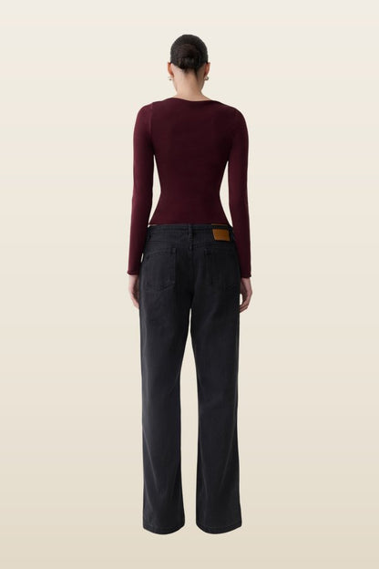 Coraline Long Sleeve Sheer Top — carry 4