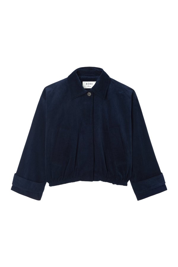 Corduroy blouson jacket | night — packshot