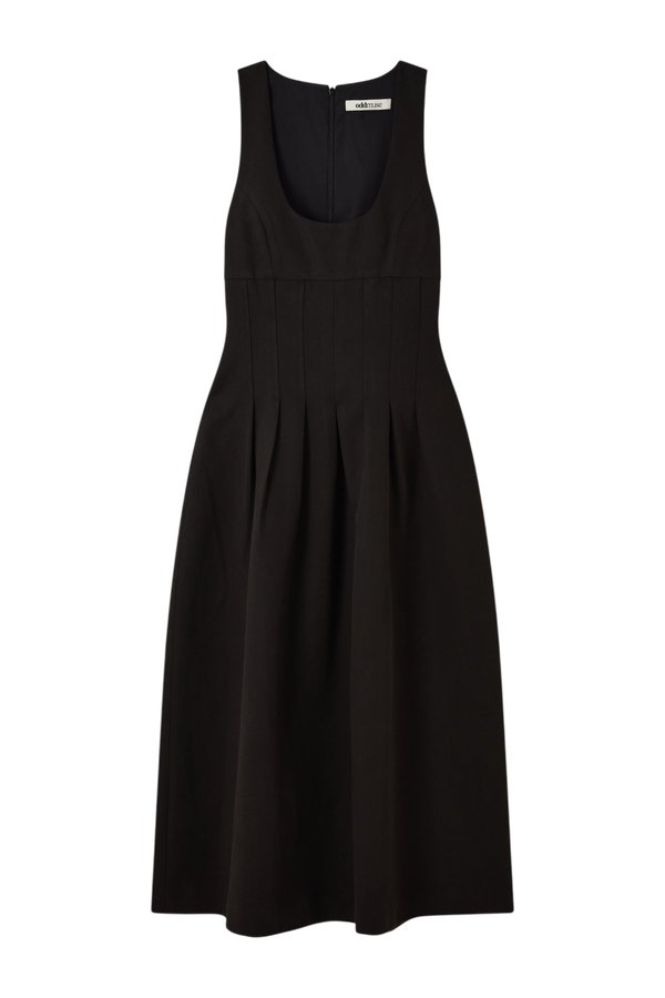 Cotton Mix Cinched Midi Dress — packshot
