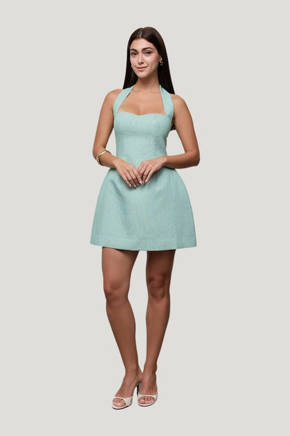 Cotton Pinstripe Mini Dress — carry 2