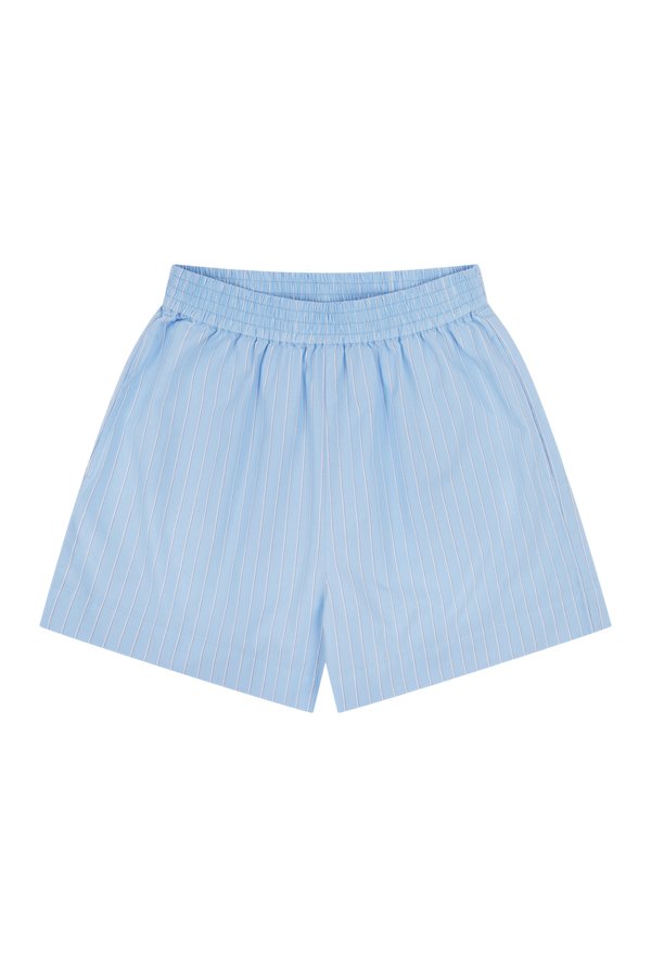 Crease Resistant Cotton Poplin High Waist Shorts — packshot