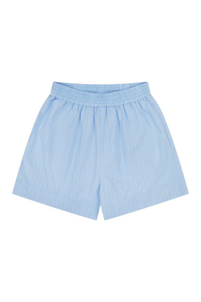 Crease Resistant Cotton Poplin High Waist Shorts — packshot