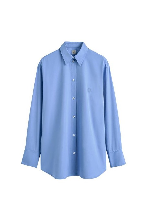 Cotton summer shirt cornflower — packshot