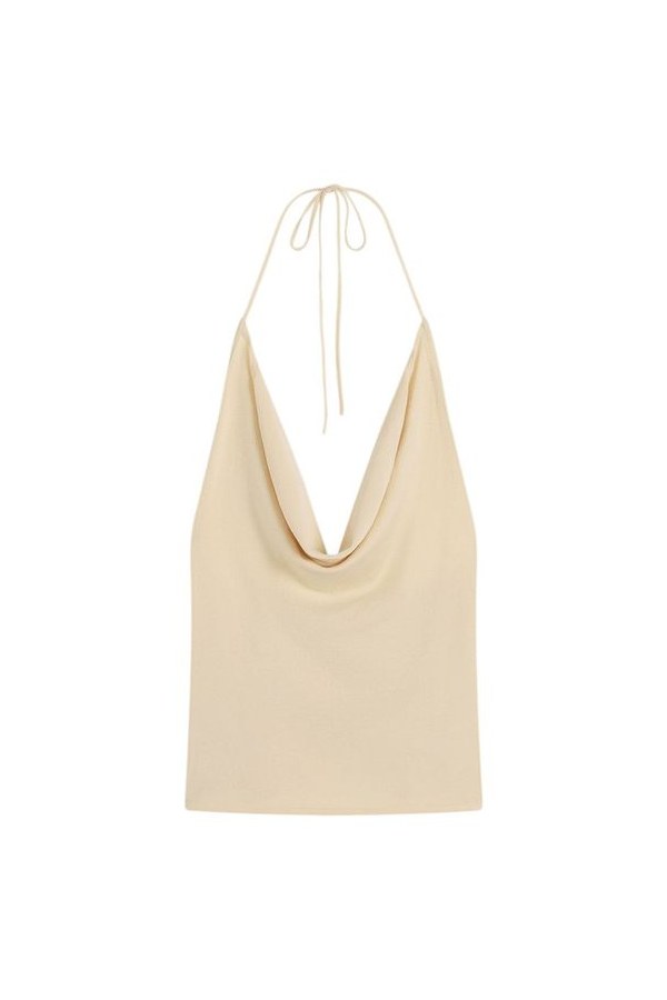 Cowl Halter Knit Top — packshot