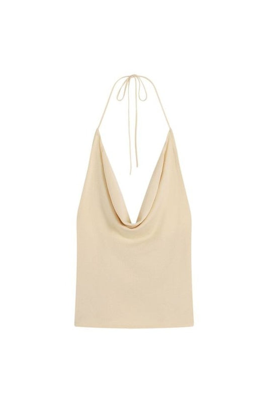 Cowl Halter Knit Top — packshot