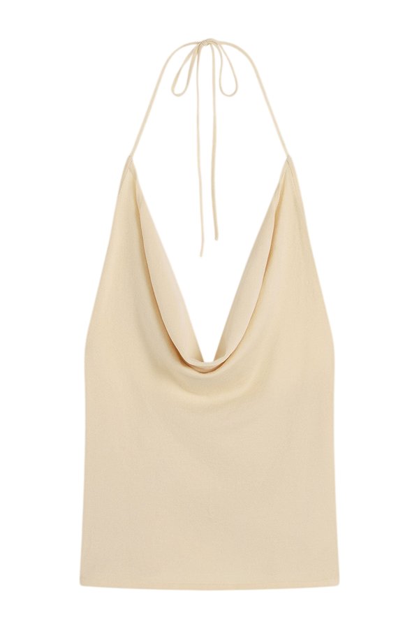 Cowl Halter Knit Top — packshot
