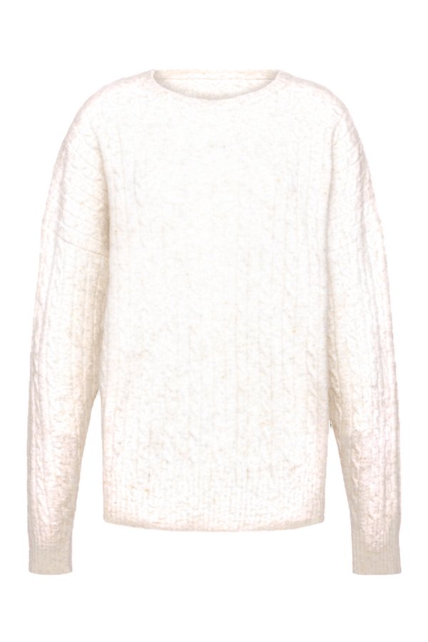 Cozy Knit Cable Crewneck Sweater — packshot