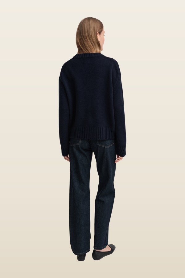 Cru Crewneck Sweater, — model back