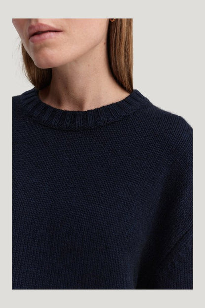 Cru Crewneck Sweater, — model side