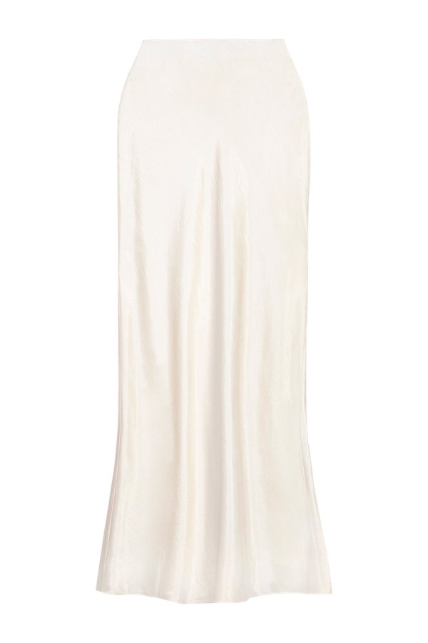 Crushed Satin Bias Cut Maxi Skirt — packshot