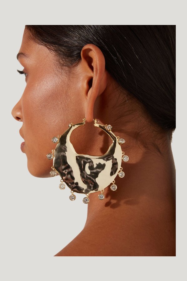 Cyra Earrings — model side