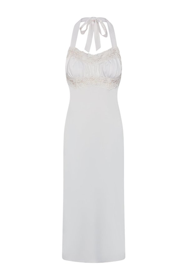 Darcy Satin Midi Dress - Sleepy Angel — packshot