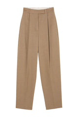 Daria - Single pleat tapered trousers | heritage stripe — packshot