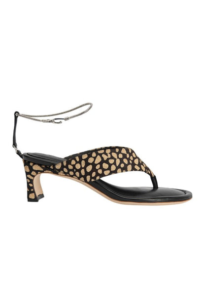 Dasha Heel Black Cheetah Pony Hair — packshot
