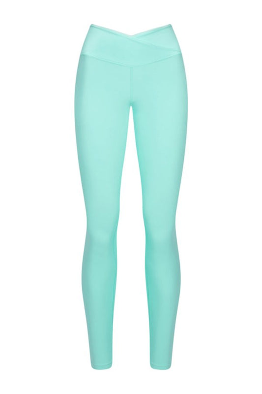 DayFlex Wrap High Waisted Legging - Aqua — packshot