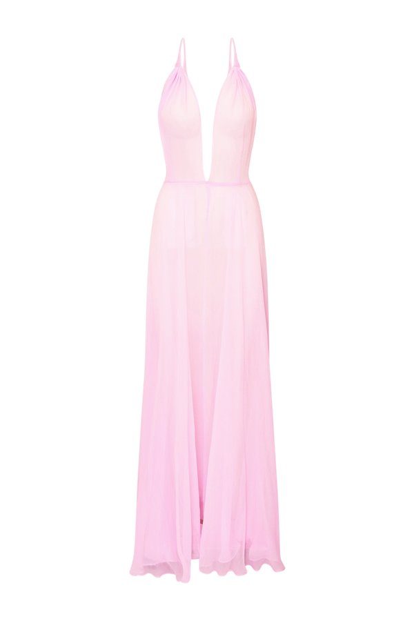 Dayna Chiffon Open Back Maxi Dress — packshot
