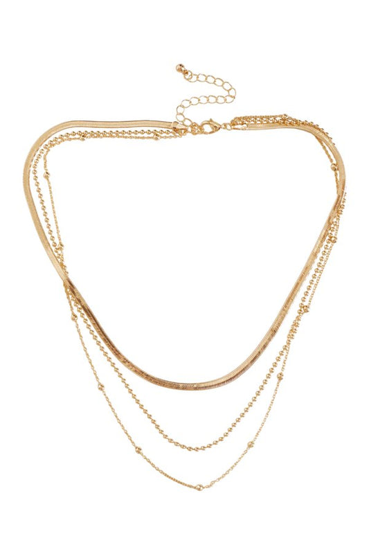Delia Gold Layered Necklace — packshot