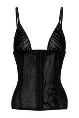 Doll Top Black Zebra Print — packshot