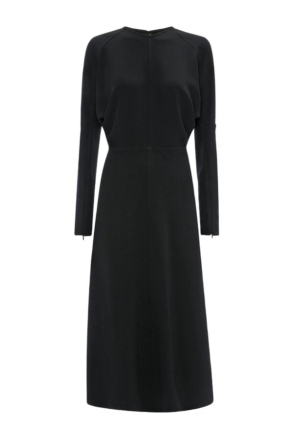 Dolman Midi Dress In Dark Grey Melange — packshot
