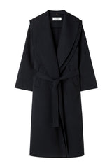 Signature double-faced scarf coat with belt — packshot