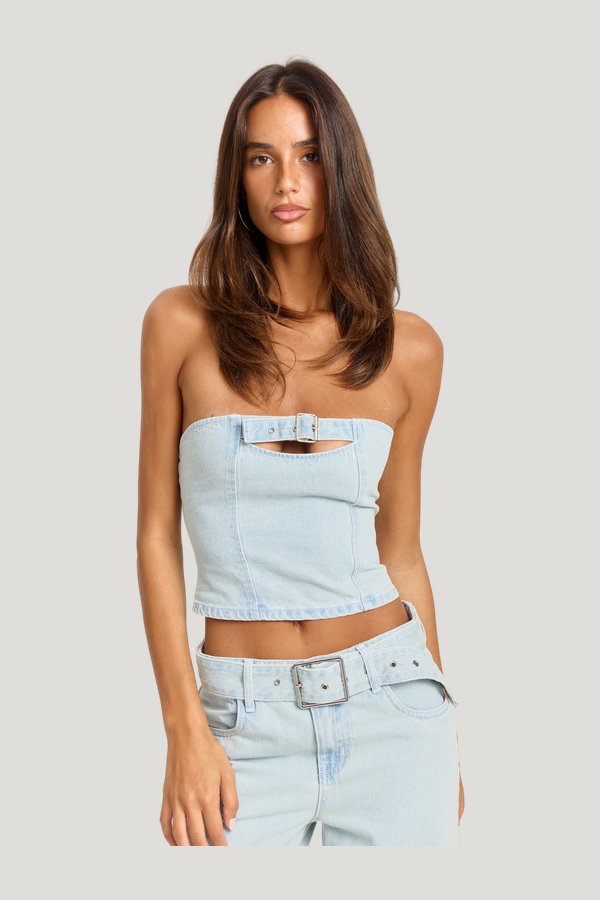 Ebony Bustier — model front