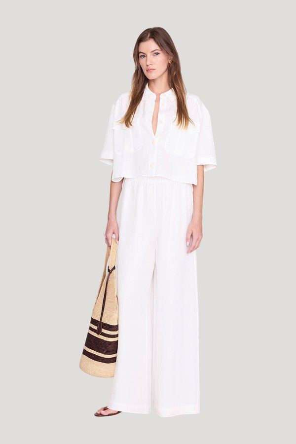 Edith Shirt - Ivory — model front
