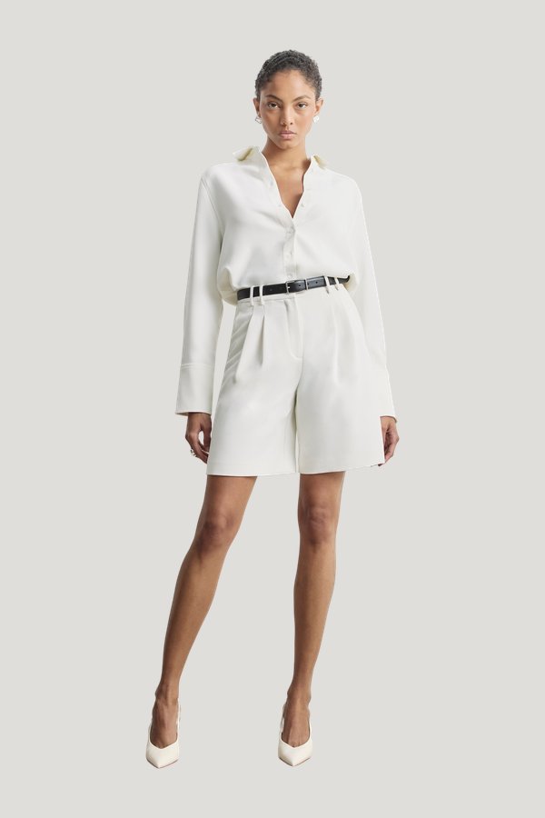Effortless Pleated Longline Shorts — carry 2