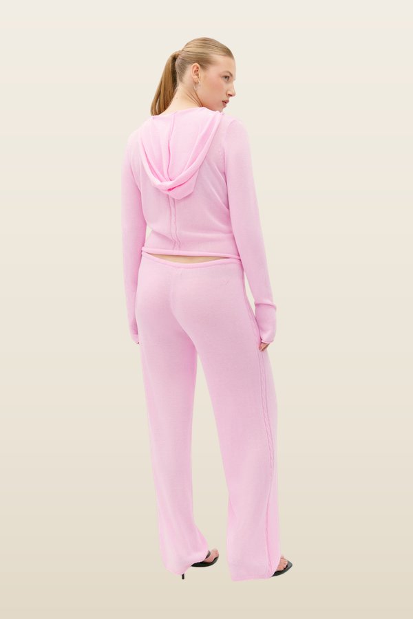 Ela Low Rise Knit Pants — model back