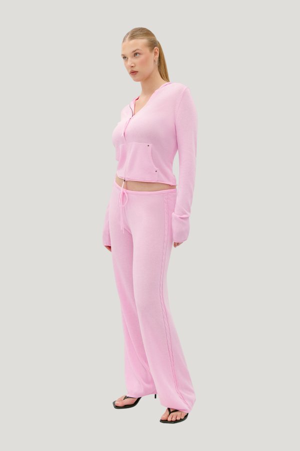 Ela Low Rise Knit Pants — model side